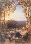 Samuel Palmer The Sleeping Shepherd oil on canvas